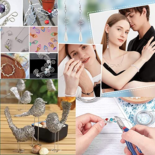 Aluminum Craft Wire,40m/20 Gauge 0.8mm jewellery wire,aluminium wire for Jewellery Making,Bendable Metal Wire for Sculpting, Bike Modelling Skeleton Crafting Floral Making, Wire Weaving and Wrapping