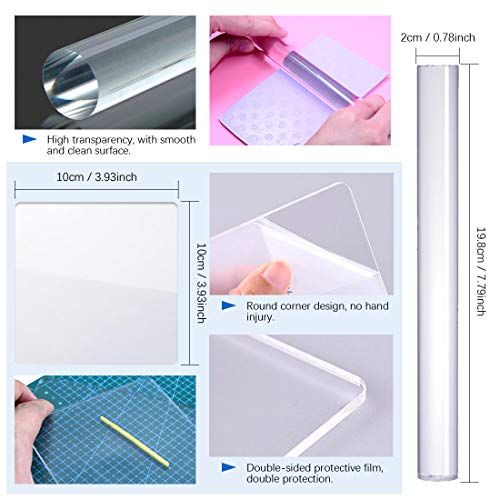 Glarks 24Pcs Carving Modeling Clay Sculpting Tool Set Including Ball Stylus Dotting Tool, Dual-Ended Pottery Tool, Ball Rod Stylus Tool, Ruler, Scraper for Embossing Art, Coloring, Nail Art Painting