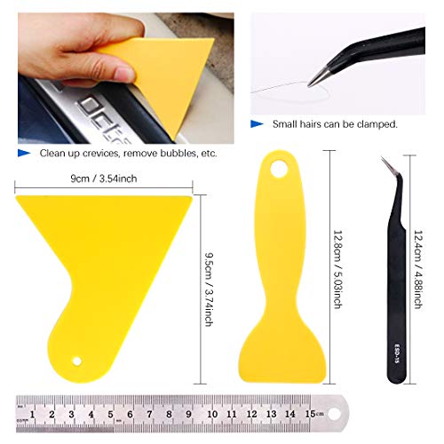 Glarks 24Pcs Carving Modeling Clay Sculpting Tool Set Including Ball Stylus Dotting Tool, Dual-Ended Pottery Tool, Ball Rod Stylus Tool, Ruler, Scraper for Embossing Art, Coloring, Nail Art Painting