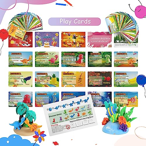 Air Dry Clay 26 Corlours, Modeling Clay for Kids, DIY Soft Magic Clay, Safe & Non-Toxic, Molding Clay with Sculpting Tools and Play Cards, Arts and Crafts Gift for Boys Girls Kids.