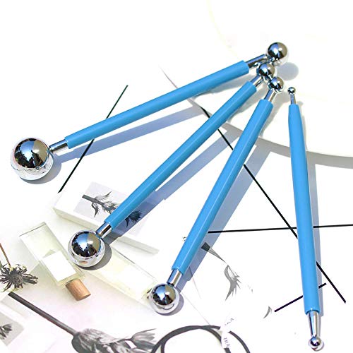 4pcs Fondant Cake Decorating Clay Flower Sugarcraft Ball Model DIY Tool 8 Sizes