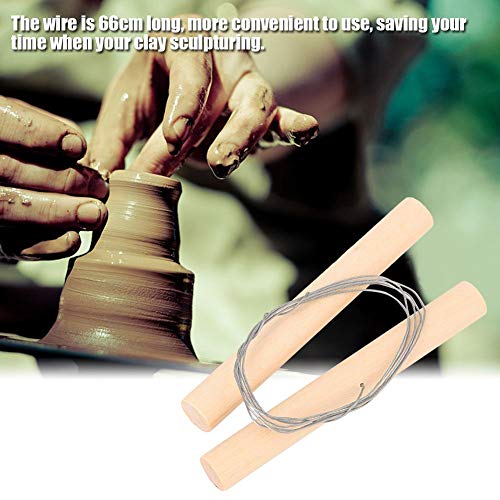 Wire Clay Cutter Cheese Dough Cutting Pottery Tool Ceramic Clay Art Crafts Wire Slicer Hand Tool Sculpting Carving Utensil