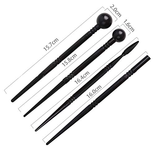 DOITEM Wartoon 24Pack Sculpting Tools with Reusable Pouch for Polymer Clay Pottery Ceramic Art Craft