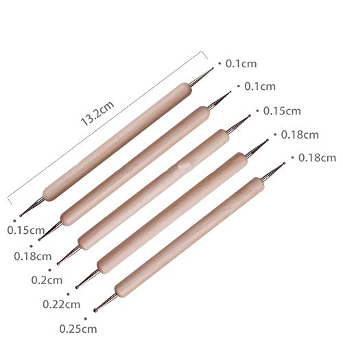 DOITEM Wartoon 24Pack Sculpting Tools with Reusable Pouch for Polymer Clay Pottery Ceramic Art Craft