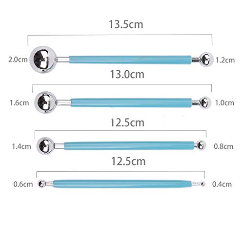 DOITEM Wartoon 24Pack Sculpting Tools with Reusable Pouch for Polymer Clay Pottery Ceramic Art Craft