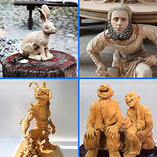 MMOBIEL 10x Silicone Rubber Clay Sculpting Tools - Silicone Rubber Paintbrush and Modeling Ball Dotting Tool for Pottery Craft and DIY Handicraft Nail Art