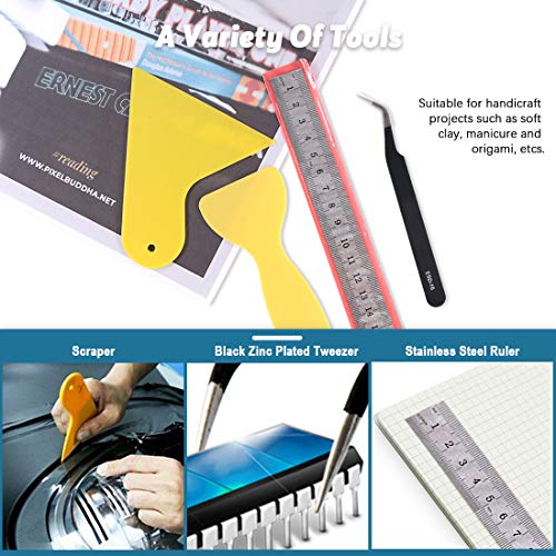 Keadic 24Pcs Polymer Modeling Clay Sculpting Tools Set, Dual-Ended Ball Stylus Dotting Tools, Silicone Clay Sculpting Tools for Cake Fondant Decoration and Nail Art, Pottery Clay Craft