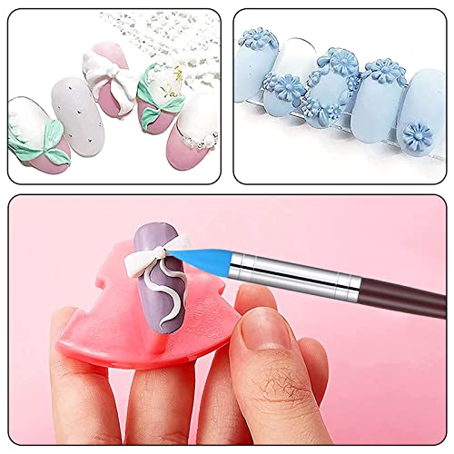 RosewineC 10pcs Clay Sculpting Tools, Modelling Tools Polymer Clay Tools, Pen Rubber Tip Carving Pen Brush Dotting Tool for Pottery Sculpture Cake Fondant Decoration