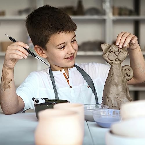 Silicone Clay Sculpting Tools Clay Modelling Tools Soft Rubber Tip Modelling Pen Clay Carving Tool Set for Pottery Sculpture Cake Fondant Decorations