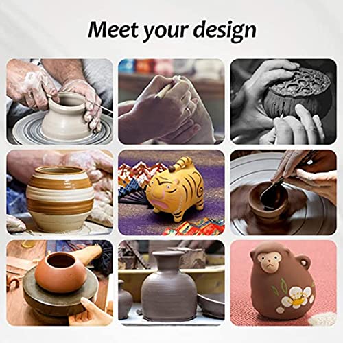 RosewineC 10pcs Clay Sculpting Tools, Modelling Tools Polymer Clay Tools, Pen Rubber Tip Carving Pen Brush Dotting Tool for Pottery Sculpture Cake Fondant Decoration