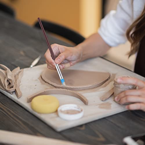 RosewineC 10pcs Clay Sculpting Tools, Modelling Tools Polymer Clay Tools, Pen Rubber Tip Carving Pen Brush Dotting Tool for Pottery Sculpture Cake Fondant Decoration