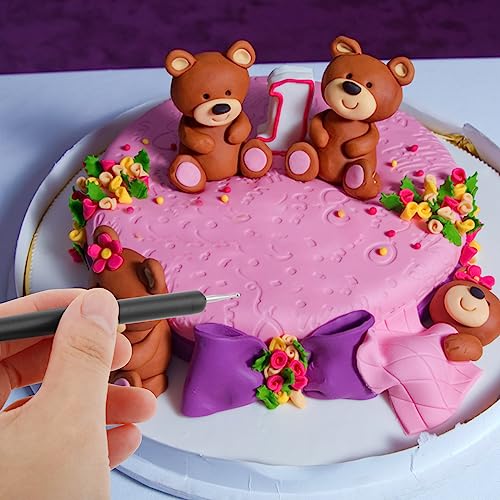 Silicone Clay Sculpting Tools Clay Modelling Tools Soft Rubber Tip Modelling Pen Clay Carving Tool Set for Pottery Sculpture Cake Fondant Decorations