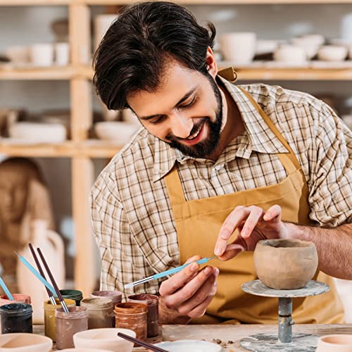 RosewineC 10pcs Clay Sculpting Tools, Modelling Tools Polymer Clay Tools, Pen Rubber Tip Carving Pen Brush Dotting Tool for Pottery Sculpture Cake Fondant Decoration