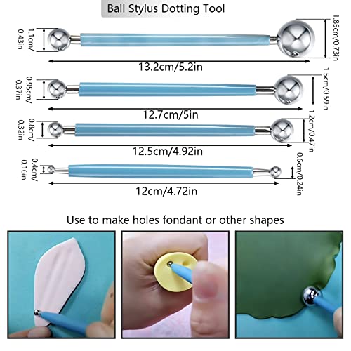ZOLISCHE Polymer Clay Tools 25 PCS Clay Sculpting Tools Set Clay Modeling Tools Pottery Carving Tool with a Storage Bag Ceramic Tools Wooden Nail Brush DIY Embossing Tool