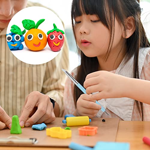 Clay Sculpting Tools Silicone Carving Set, 5pcs Soft Rubber Tip Modelling Pens, Paint Brushes for Pottery Sculpture Cake Fondant Decoration Nail Art Craft Carving Watercolour Painting, Fine Detailing