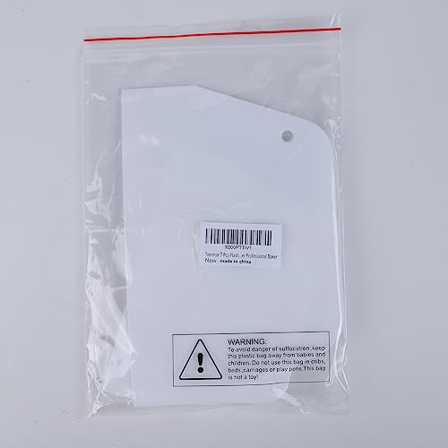 Teenitor 7 Pcs Plastic Cake Edge Scrappers Cutters Smoother Tool Set, Dough Scraper & Cake Scraper Buttercream Smoother Shape Jagged Edge for Bread Baking Cake Enthusiast Beginner Professional Baker