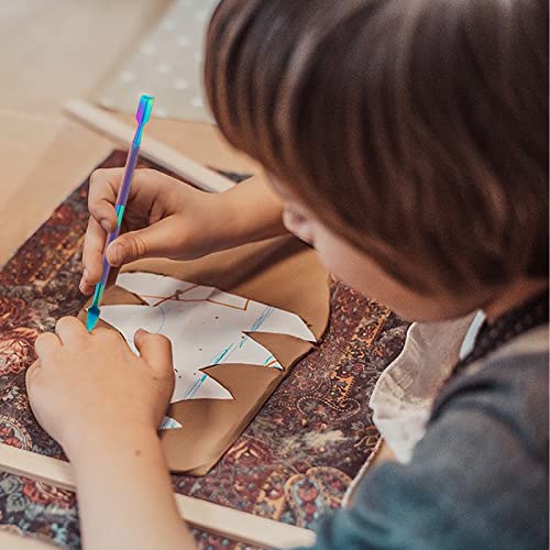 Prasacco 2 Pieces Wax Carving Tools, Stainless Steel Carving Wax Tools Rainbow Sculpting Tool Spoon Carving Tool for Wax Dabbing Tool Set Modeling Scraping Shaping (4.7inch)