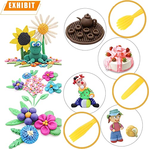 14Pcs Polymer Clay Tools, Plastic Clay Tools, Clay Modelling Tools, Sculpting Tools, Pottery Tools, Clay Tools Sculpting, Air Dry Clay Tools, Modelling Tools for Art Carving, Embossing, Shaping