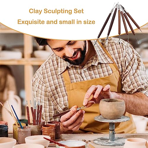 12Pcs Sculpting Tools, Clay Sculpting Modelling Tools Clay Air Drying Tools for Carving Art Crafts, Air Dry Clay Tool Set for Adults Kids Pottery Craft Baking, DIY Clay Carving Set