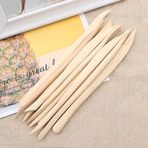 ULTECHNOVO Pottery Clay Tools Professional Mud Carving Tools Fine Wood Knife Ceramic Art Supplies Clay Sculpting Tools Set for Crafts DIY Ceramic Art 10PCS