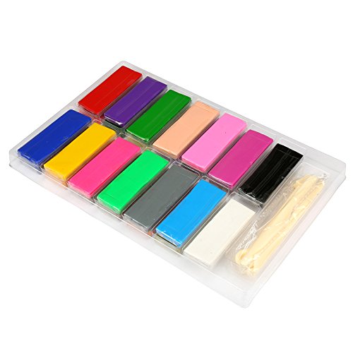 H&S Polymer Clay 650g 26 Colours Oven Bake Polymer Clay Block Modelling Moulding Tool Set