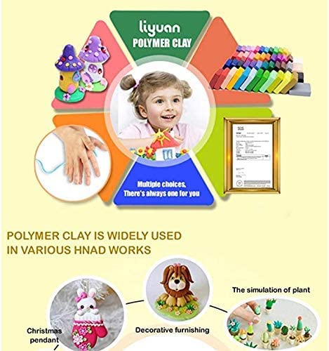 Queta Polymer Clay Set 32 Colors Modeling Clay Oven Bake or Air-Dry Polymer DIY Clay Kit with Modeling Tools Arts and Crafts for Boys Girls Kids, Gifts