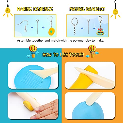 iFergoo Polymer Clay Set- 46 Colors Oven Bake Clay, 46 blocks Modeling Clay with Scuplting Tools and double layer storage box, Colorful Clay kit, Best gift for kids (Total 3.3 lb/1.5kg)…