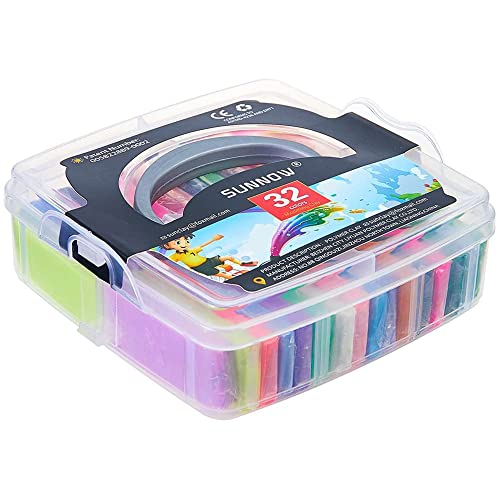 Modelling Clay Set - 32 Colors 800g/1.8LB Oven Bake Polymer Clay DIY Air Dry Clay DIY Polymer Clay Kit with Modeling Tools,Polymer Clay Toy for Kids/Best Gifts for Kids