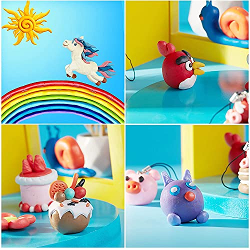iFergoo Polymer Clay Set- 46 Colors Oven Bake Clay, 46 blocks Modeling Clay with Scuplting Tools and double layer storage box, Colorful Clay kit, Best gift for kids (Total 3.3 lb/1.5kg)…