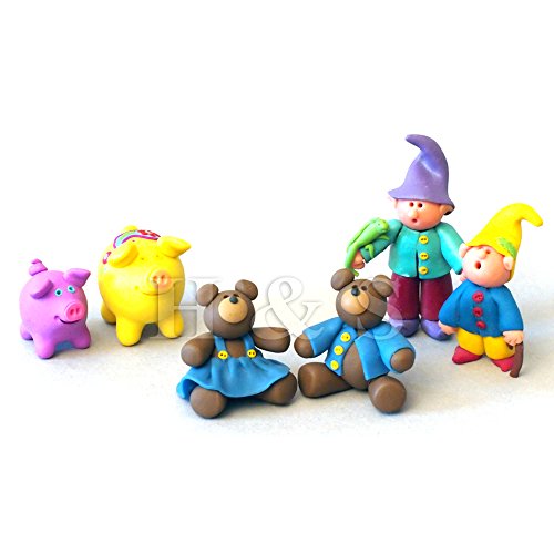 H&S Polymer Clay 650g 26 Colours Oven Bake Polymer Clay Block Modelling Moulding Tool Set