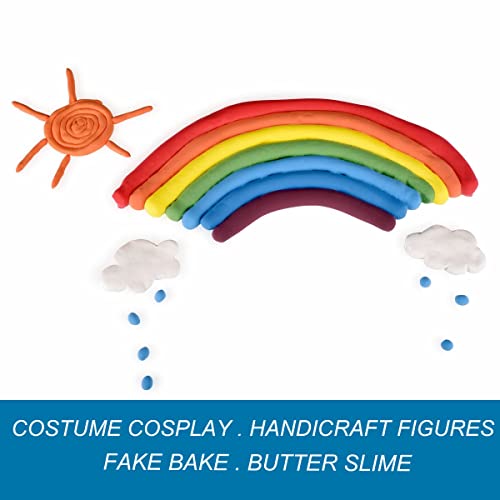 BOHS 12-Colors Foam Modeling Clay - Squishy, Air Dry, Soft - for Cosplay,School Projects,Baby Hand Print,Slime - Gifts for Adult and Kids - 12 pcs,2.65 lbs