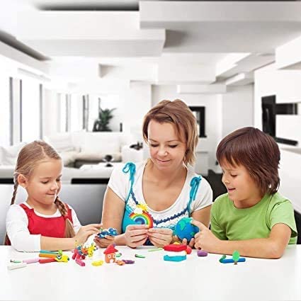 Queta Polymer Clay Set 32 Colors Modeling Clay Oven Bake or Air-Dry Polymer DIY Clay Kit with Modeling Tools Arts and Crafts for Boys Girls Kids, Gifts