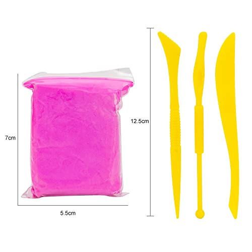 NEW Air Dry Clay, 24 Colours Ultra Light Modeling Clay with 3 Sculpting Tools, Magic Coloured Clay, Non-Toxic Dough, DIY Gift, Children Educational Toys, Multicoloured (NT007)