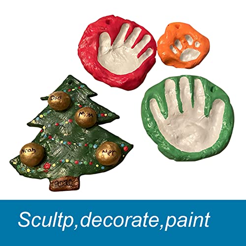 BOHS 12-Colors Foam Modeling Clay - Squishy, Air Dry, Soft - for Cosplay,School Projects,Baby Hand Print,Slime - Gifts for Adult and Kids - 12 pcs,2.65 lbs