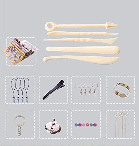 Queta Polymer Clay Set 32 Colors Modeling Clay Oven Bake or Air-Dry Polymer DIY Clay Kit with Modeling Tools Arts and Crafts for Boys Girls Kids, Gifts