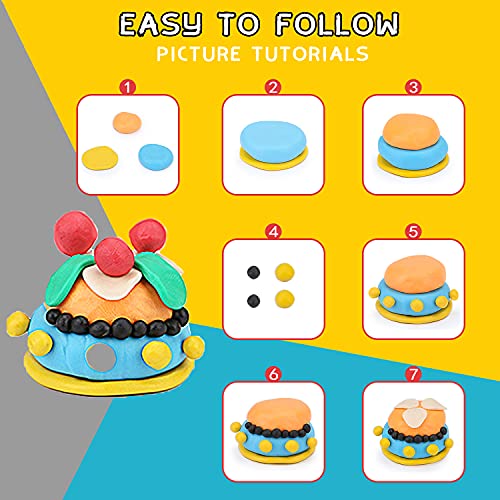 iFergoo Polymer Clay Set- 46 Colors Oven Bake Clay, 46 blocks Modeling Clay with Scuplting Tools and double layer storage box, Colorful Clay kit, Best gift for kids (Total 3.3 lb/1.5kg)…