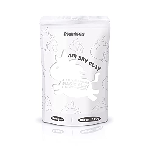 Modeling Clay for Kids, Molding Magic Clay for Kids Air Dry Clay, Super Soft Clay, Art Crafts Toys Gifts for Age 3 4 5 6 7 8+ Years Old Boys Girls Kids, 3.5oz/Bag(White)