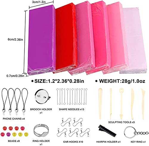 Polymer Clay, 36 Colours, Safe and Non-Toxic Polymer Clay, DIY Clay Gift for Children (Colour)