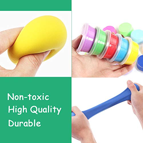 24 Colors Air Dry Clay Ultra Light Modeling Soft Clay Set with Modeling Tools and Project, No-Sticky and Non-Toxic Best DIY Educational Creative Gift for Kids