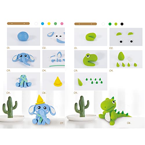 NEW Air Dry Clay, 24 Colours Ultra Light Modeling Clay with 3 Sculpting Tools, Magic Coloured Clay, Non-Toxic Dough, DIY Gift, Children Educational Toys, Multicoloured (NT007)