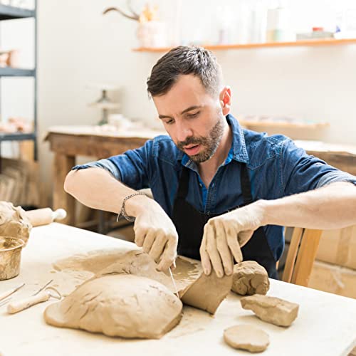 13 Pcs Pottery Sculpting Tool Set, Wooden Metal Pottery Carving Tool, Polymer Clay Tools for Adults Beginner, Ceramic Clay Modeling Tool Kit for Embossing Engraving Shaping Carving Dotting Smoothing