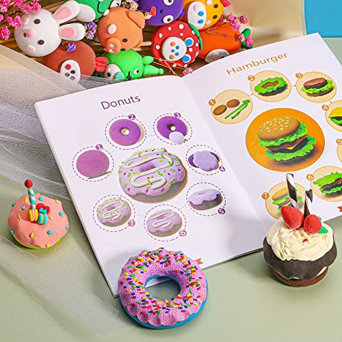 Air Dry Clay Kit,iFergoo 24 Colors Modeling Clay for Kids,with Free Tools and Manuals,Wonderful Air Hardening Clay,Educational Creative Gift for Kids.