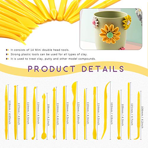 Swpeet 36Pcs Modeling Clay Sculpting Tools Kits, Ball Stylus Tool, Pottery Tools, Rubber Tip Pens, Plastic Clay Tools,Sculpting Kit for Making Modeling Clay Cake Fondant Decoration,Clay,Ceramics