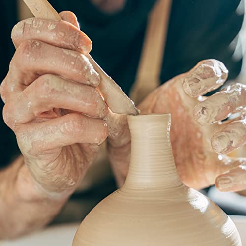 13 Pcs Pottery Sculpting Tool Set, Wooden Metal Pottery Carving Tool, Polymer Clay Tools for Adults Beginner, Ceramic Clay Modeling Tool Kit for Embossing Engraving Shaping Carving Dotting Smoothing