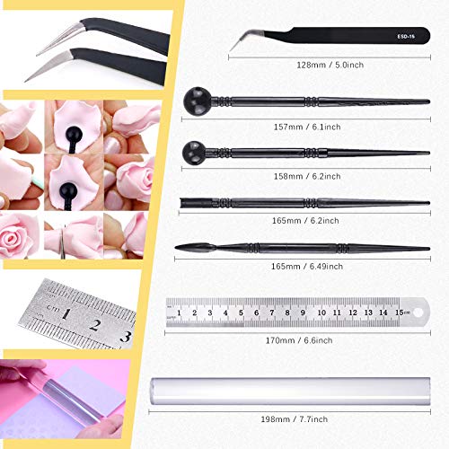 Swpeet 36Pcs Modeling Clay Sculpting Tools Kits, Ball Stylus Tool, Pottery Tools, Rubber Tip Pens, Plastic Clay Tools,Sculpting Kit for Making Modeling Clay Cake Fondant Decoration,Clay,Ceramics