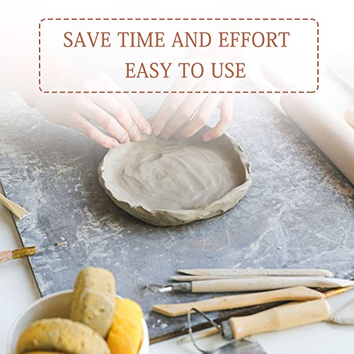 Andiker Clay Tools 8 PCS, Pottery Sculpting Tool Set, Wood and Metal Pottery Clay Modeling Tool for Beginners Ceramic Clay Tools for Pottery Ceramics Sculpture, Carving, Scraper