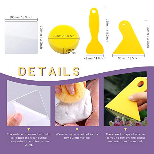 Swpeet 36Pcs Modeling Clay Sculpting Tools Kits, Ball Stylus Tool, Pottery Tools, Rubber Tip Pens, Plastic Clay Tools,Sculpting Kit for Making Modeling Clay Cake Fondant Decoration,Clay,Ceramics