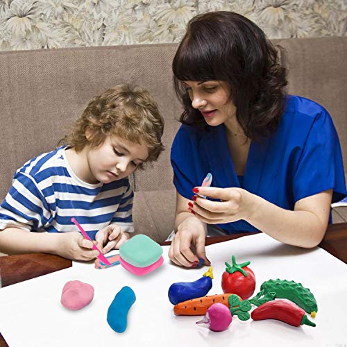 Air Dry Clay Kit,iFergoo 24 Colors Modeling Clay for Kids,with Free Tools and Manuals,Wonderful Air Hardening Clay,Educational Creative Gift for Kids.