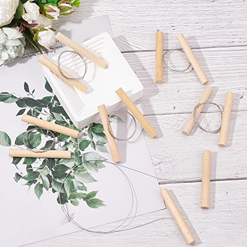 GORGECRAFT 6PCS Clay Cutters Wire Steel Wire Clay Cutting Tool Wooden Handles Cheese Plasticine Dough Mud Line Pottery Cutting Tools for Artists Ceramic Art Sculpture Crafts Supplies