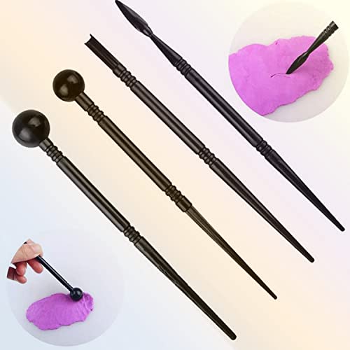 18 Pcs Professional Dotting Tools, Modeling Clay Sculpting Tool Set for Beginners and Professionals Shaping, Sculpting Tools, Ball Stylus, Polymer Clay Rubber Tips, Rock Painting